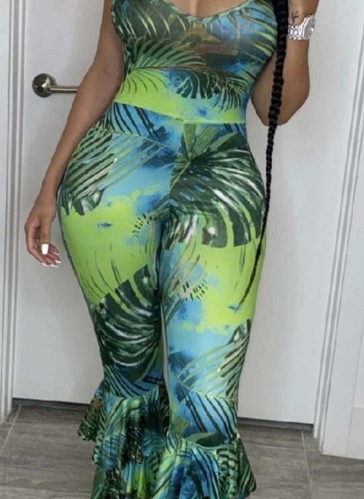 Amaze Seeing Green Jumpsuit Size Small